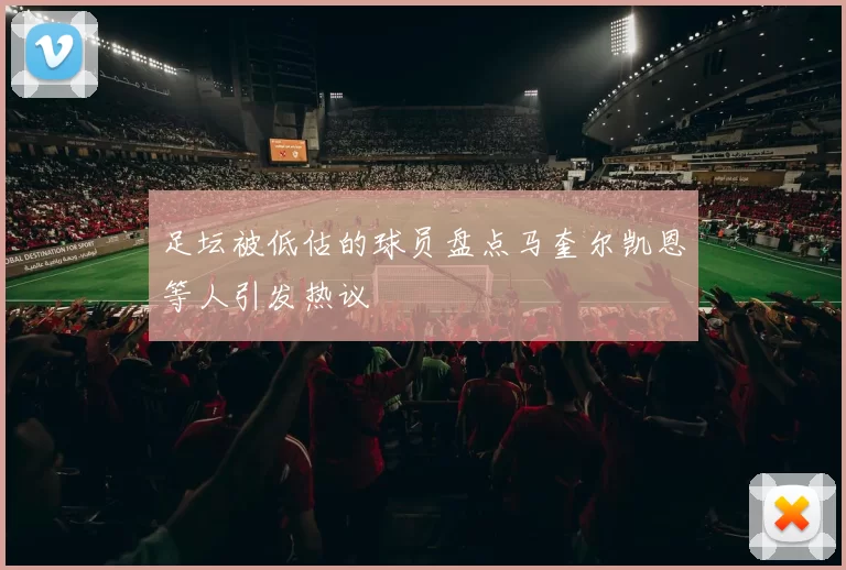 足坛被低估的球员盘点马奎尔凯恩等人引发热议